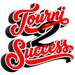 Red and black 'Tourni Success' logo on a white background